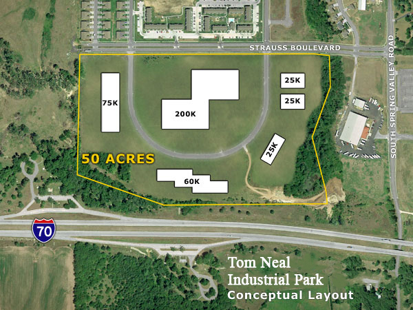 Tom Neal Industrial Park Aerial Map