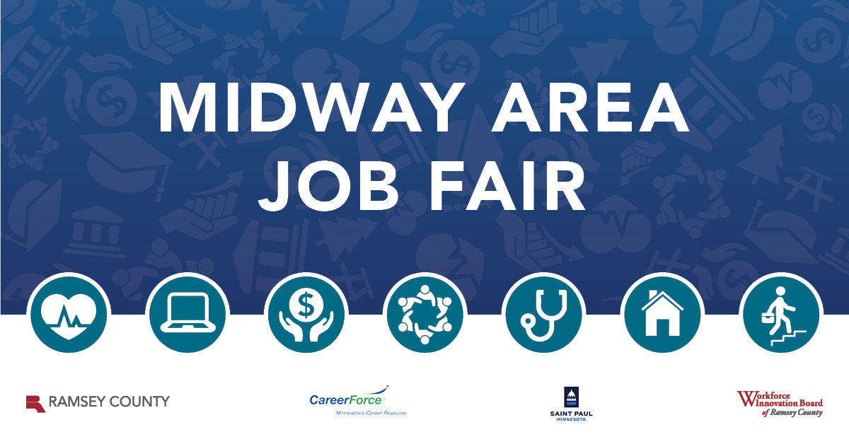 Click the Midway Area Job Fair slide photo to open