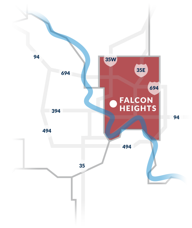 falcon heights, mn map