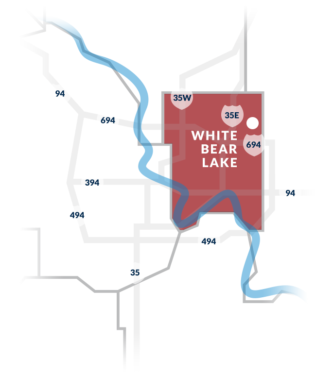 white bear lake, mn map