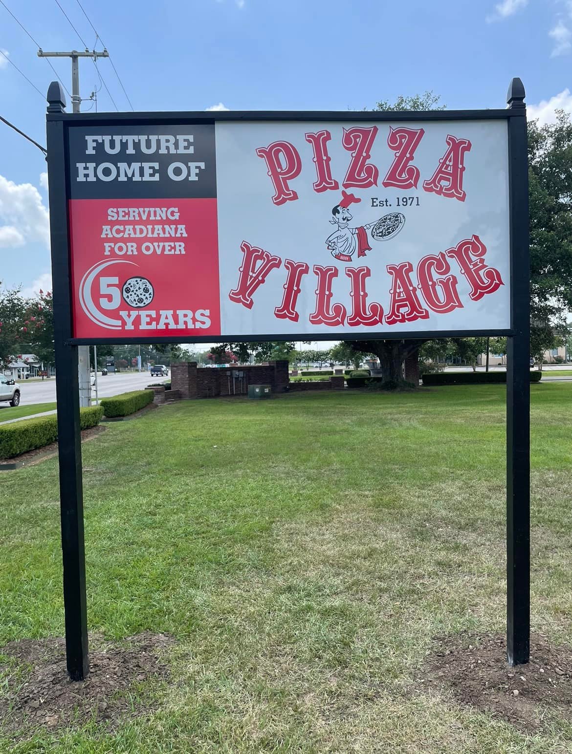 Click the Pizza Village to Open Breaux Bridge Location Slide Photo to Open