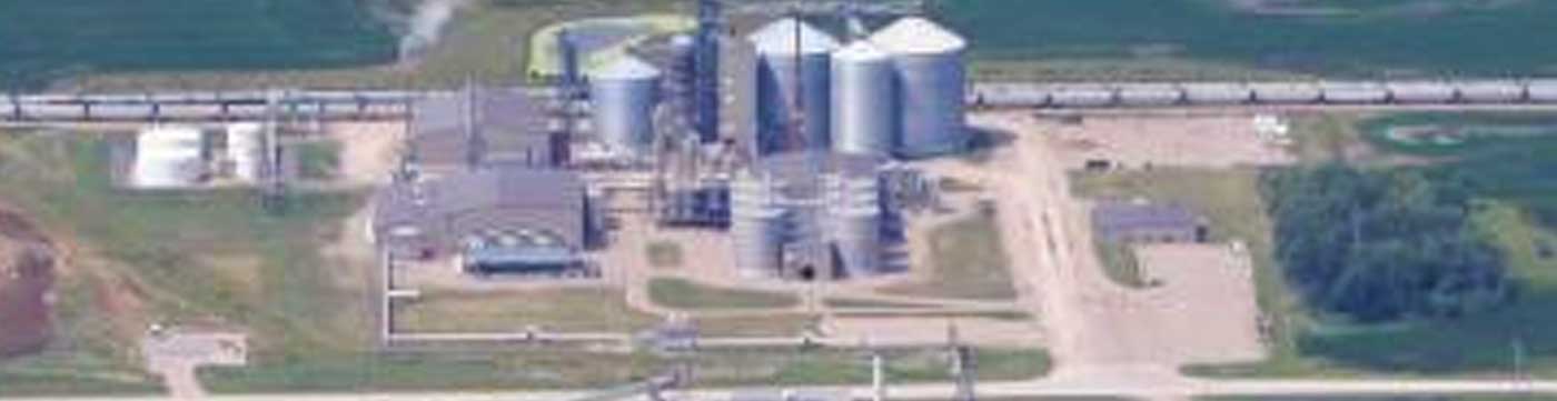 中西部能源公司达科他精神生物炼油厂鸟瞰图
