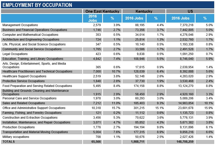 Employment by Occupation