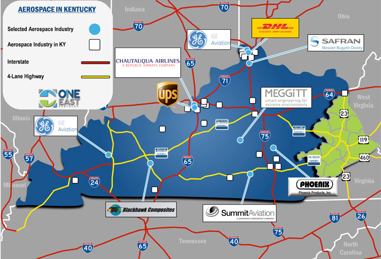 aerospace map