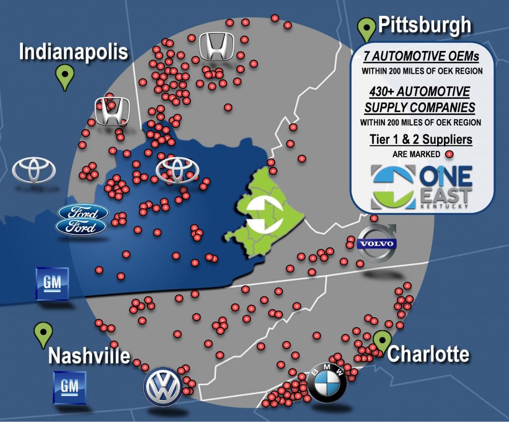 Available Manufacturing Sites Near Automotive OEMs Photo