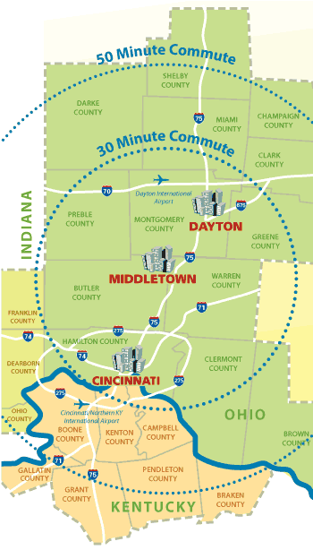 middletown commute map