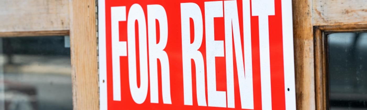 For rent sign