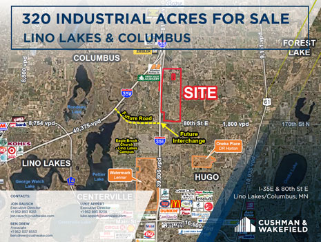 Lino Lakes, MN: 250+ Acre Large Project Site image