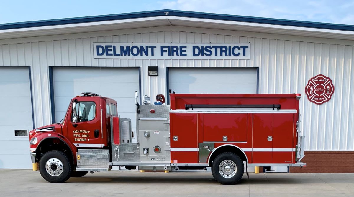 The Delmont Rural Fire Protection District Uses REED Fund Loan to Buy New Pumper Truck Photo