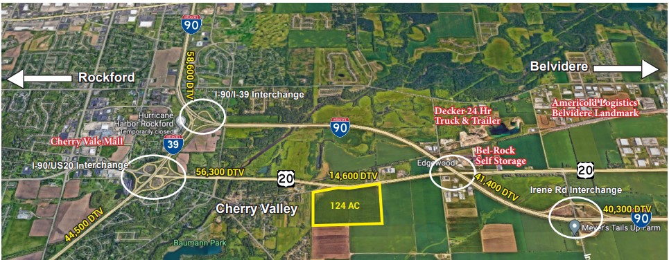 124 Acre Industrial Land Site Photo