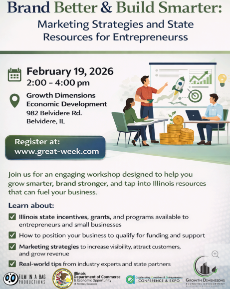Brand Better and Build Smarter: Marketing Strategies and State Resources for Entrepreneurs (GREAT WEEK) Photo - Click Here to See