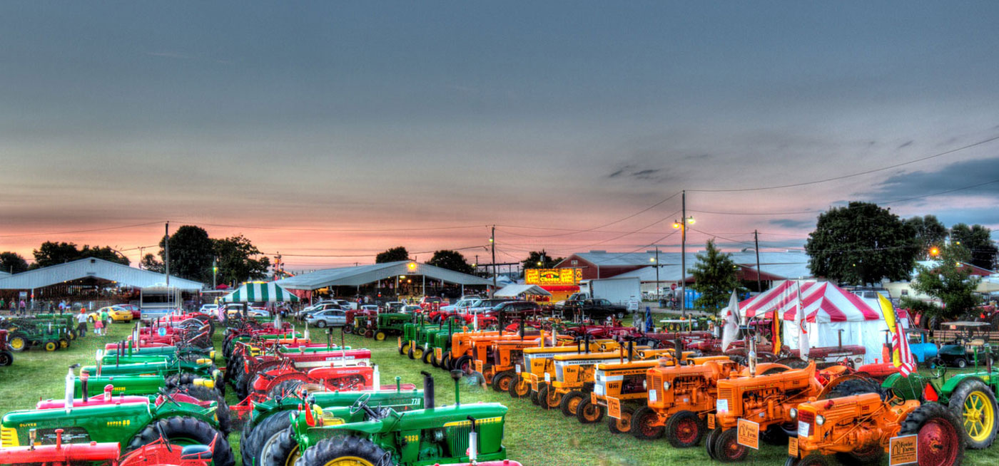 tractors at the fair