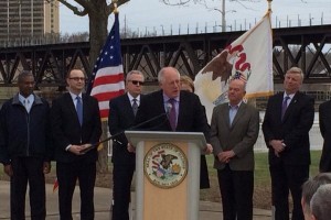 Governor Quinn Announces $223 Million To Restore Chicago To Rockford Amtrak Service Photo