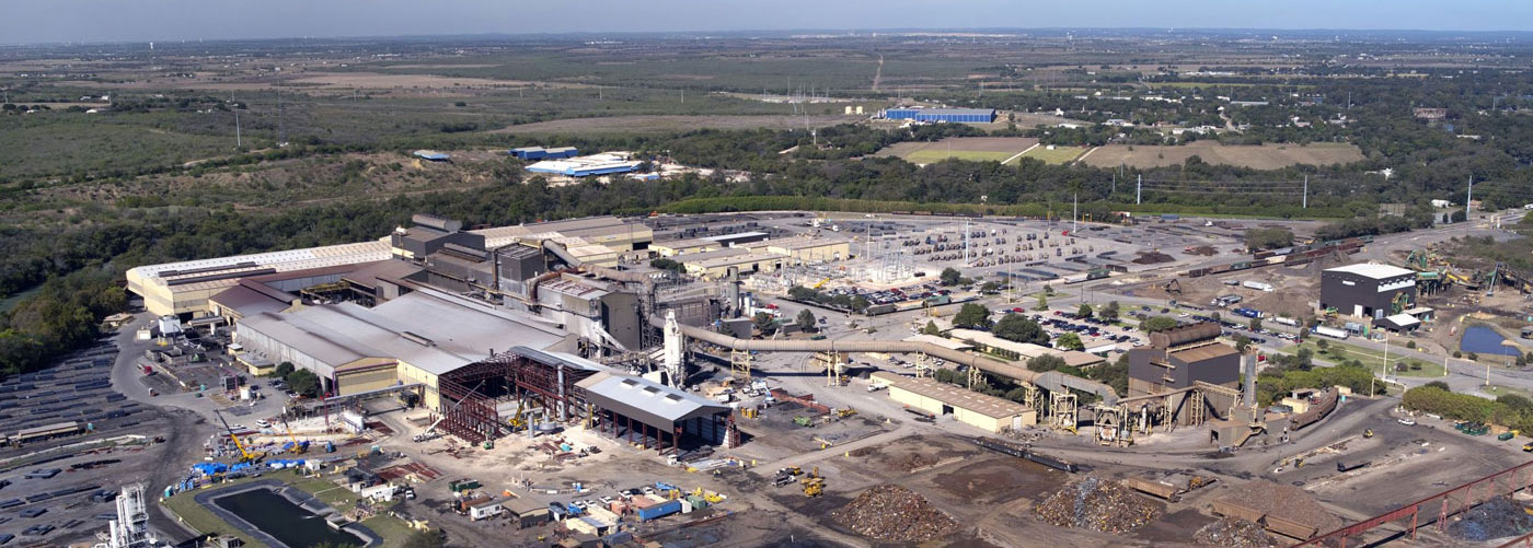 industrial facility aerial view