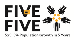 five by five campaign logo