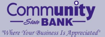 Main Logo for Community State Bank