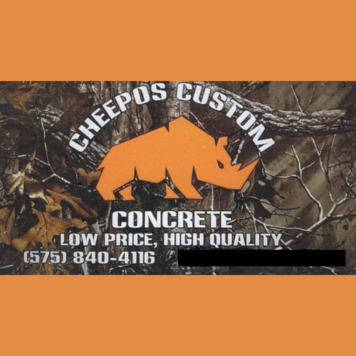 Cheepos Custom Concrete's Logo