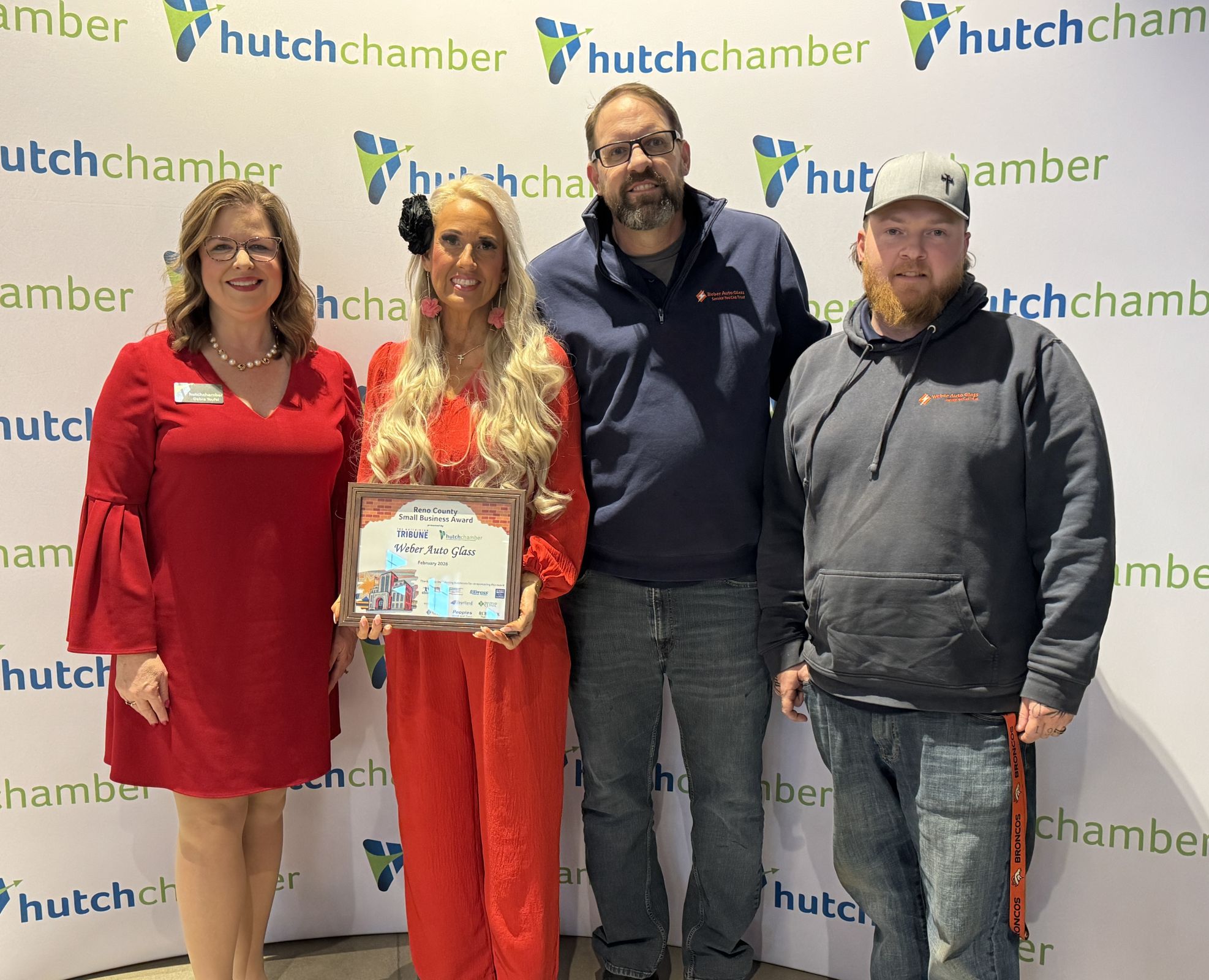 Weber Auto Glass Receives Small Business Award Photo - Click Here to See