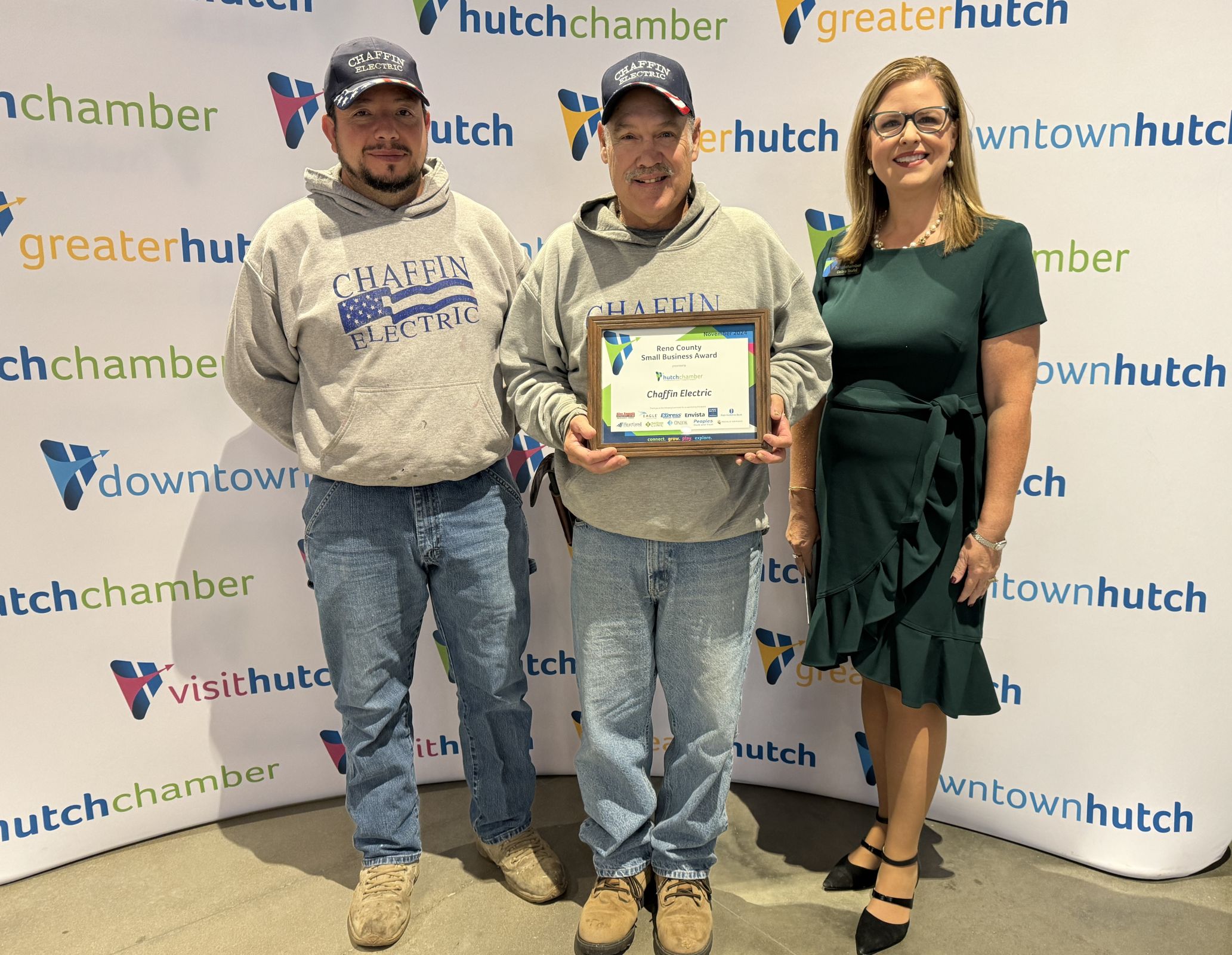 Chaffin Electric Receives Small Business Award Photo - Click Here to See