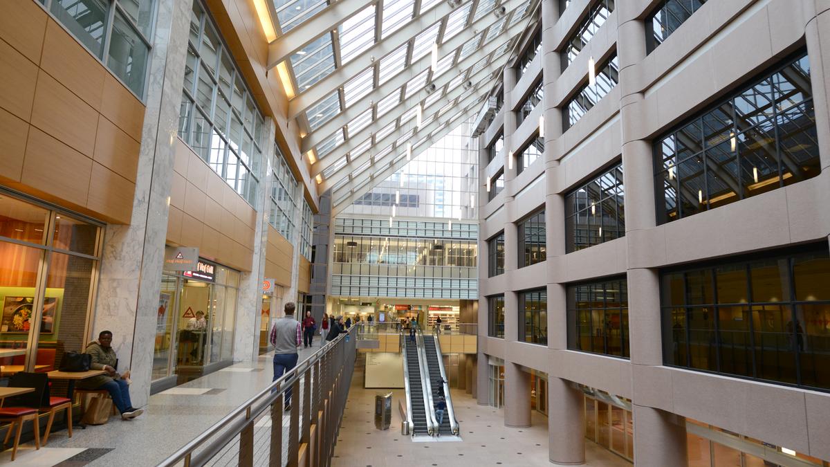 Click the Target Corp. begins search for City Center sublease tenants slide photo to open