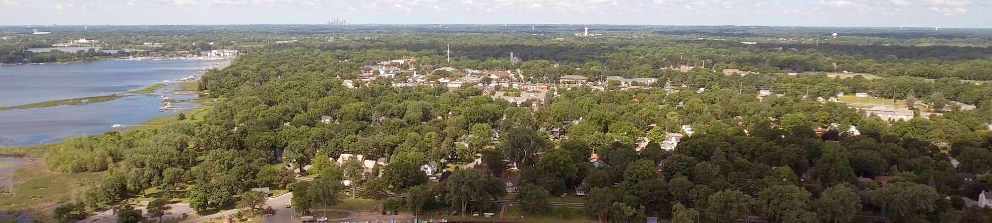 white bear lake aerial image