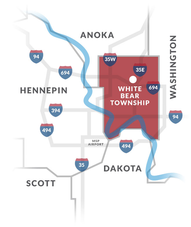 white bear township mn map