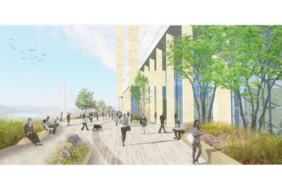 mockup of Riversedge development project