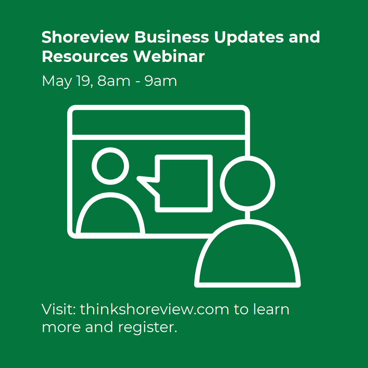Shoreview Virtual Business Resources and Updates 5/19 Photo