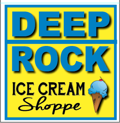 Deep Rock Ice Cream Shoppe's Logo