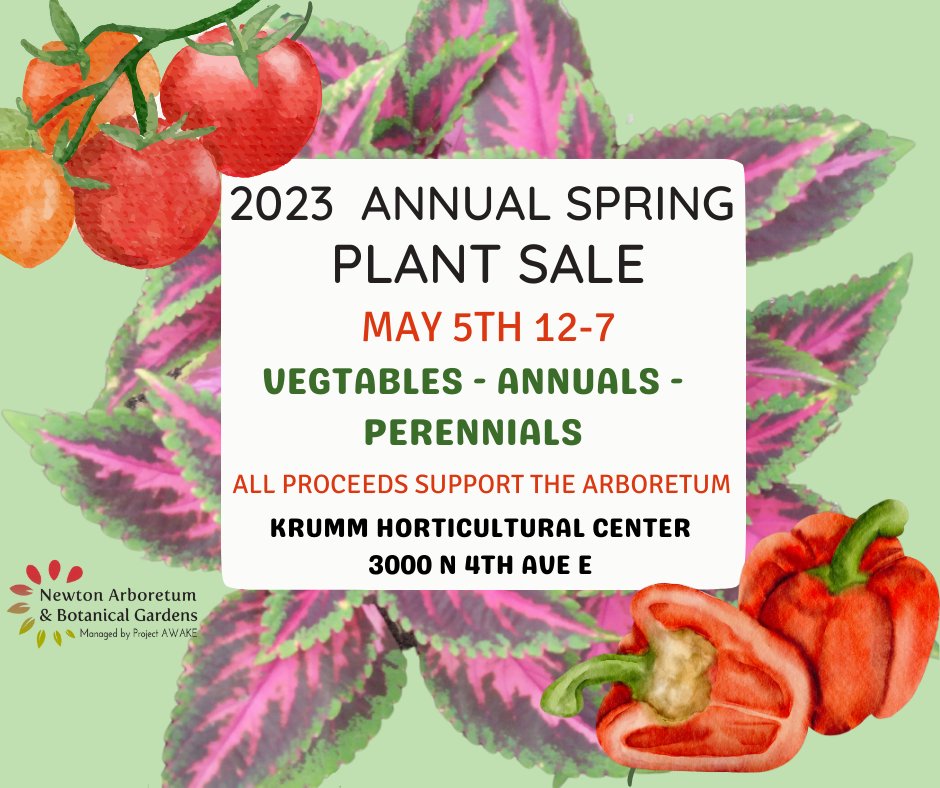 Event Promo Photo For 2023 Newton Arboretum Annual Spring Plant Sale