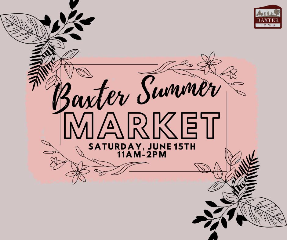 Event Promo Photo For Baxter Summer Market
