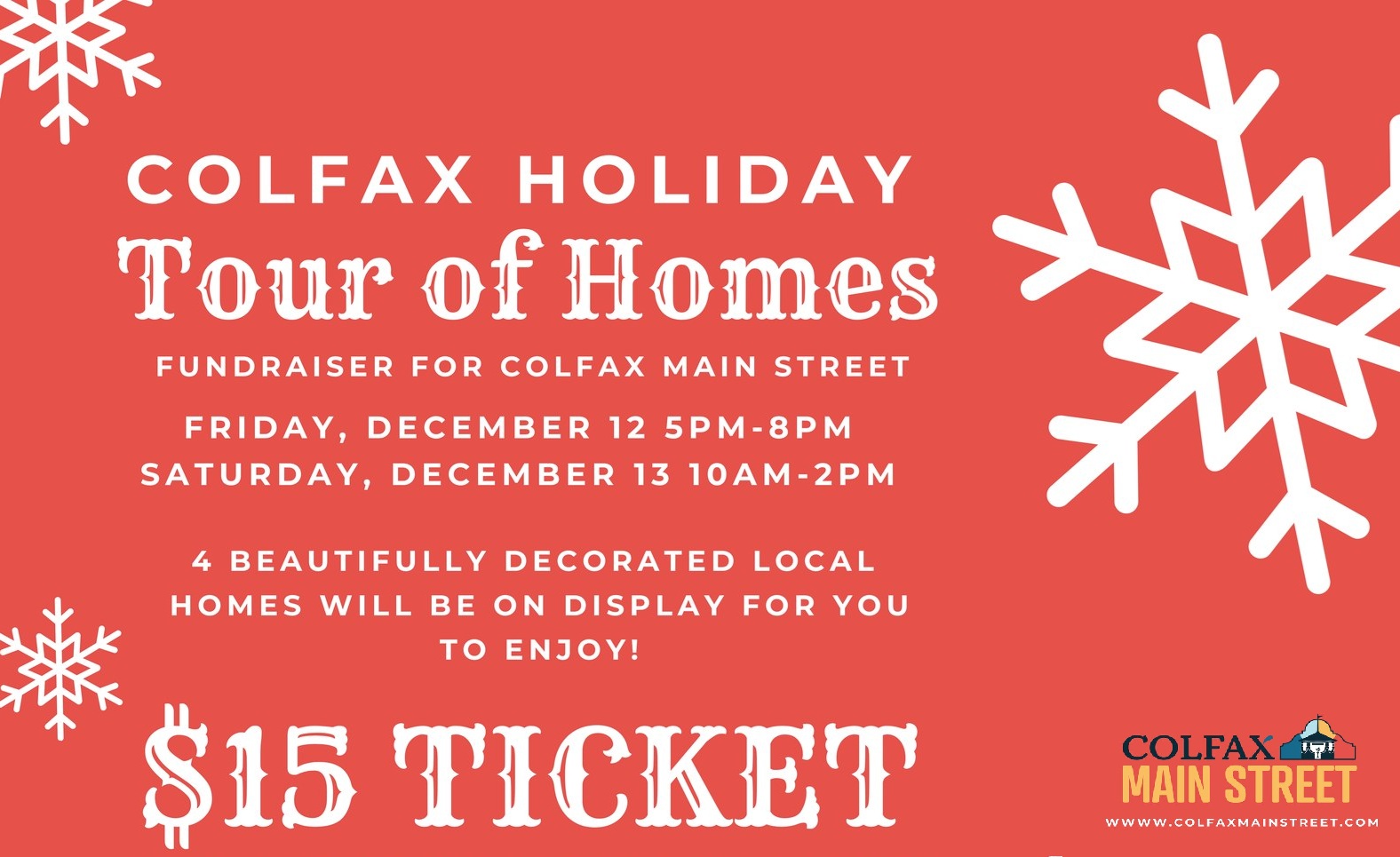 Event Promo Photo For Colfax Holiday Tour of Homes