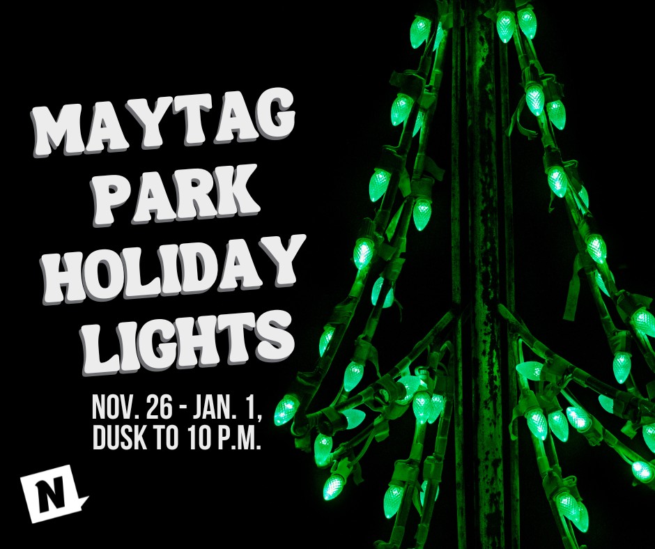 Event Promo Photo For Santa Visit to Maytag Park Holiday Lights