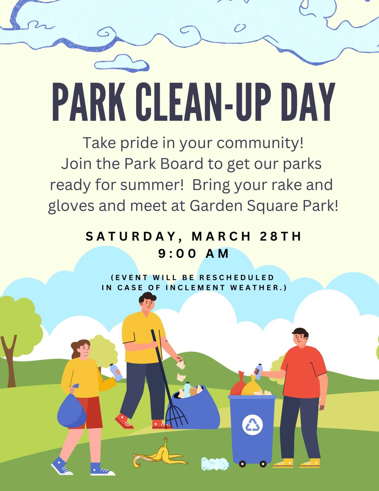 Event Promo Photo For Prairie City Park Clean-Up Day