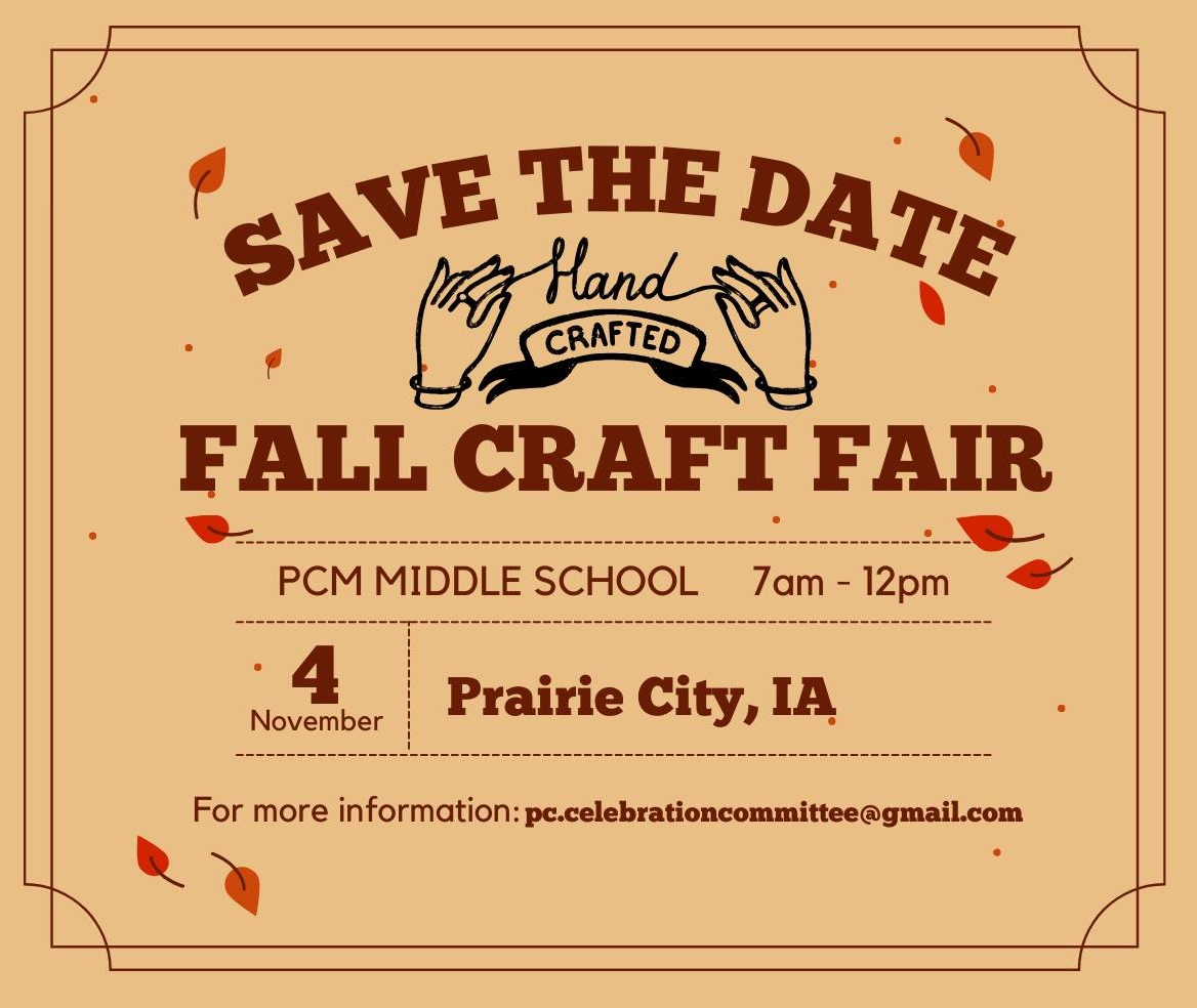 Event Promo Photo For Prairie City Fall Craft Fair