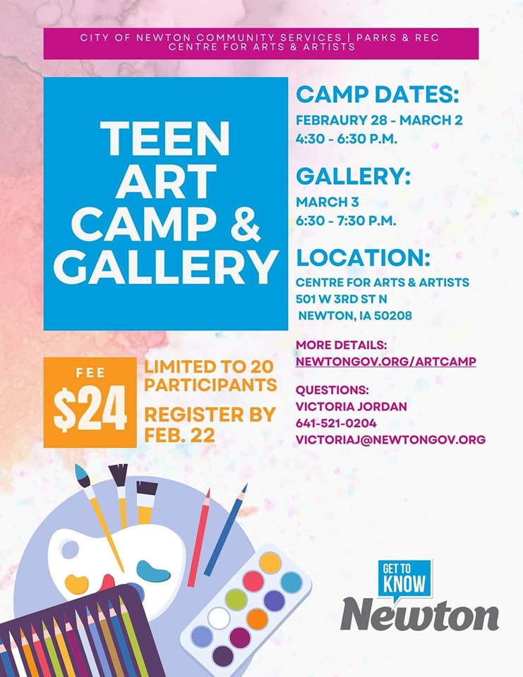 Event Promo Photo For Teen Art Camp and Gallery