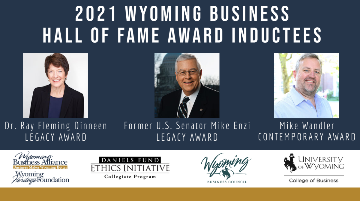 Recipients to receive the Wyoming Business Hall of Fame Award Main Photo