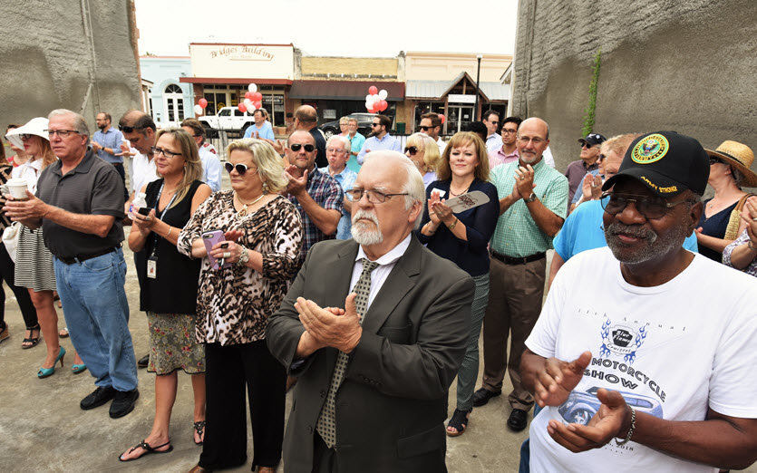 There was a large turnout at 921 Main Street to welcome the Art Institute of Austin to Bastrop.