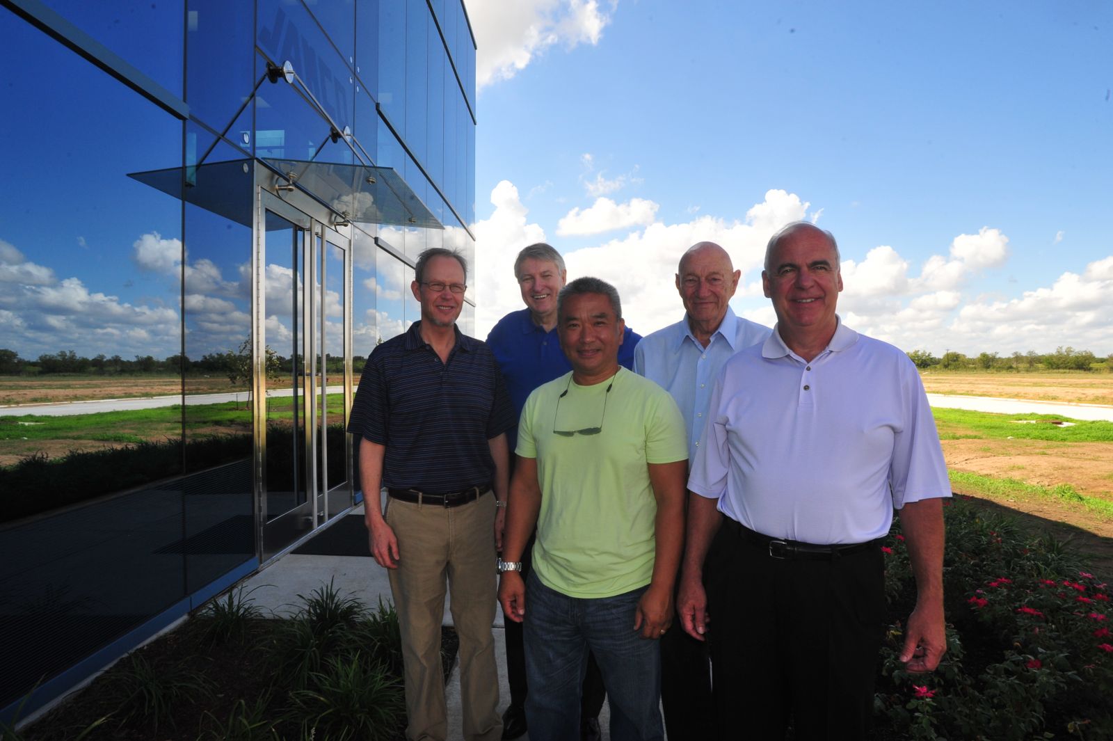 From left to right: Willie Johnson (owner), Phil Reames (CFO), Van Nguyen (Exec VP), George Johnson Sr. (owner), and Phil Greeves (Pres and CEO). (Photo by Terry Hagerty Photography)