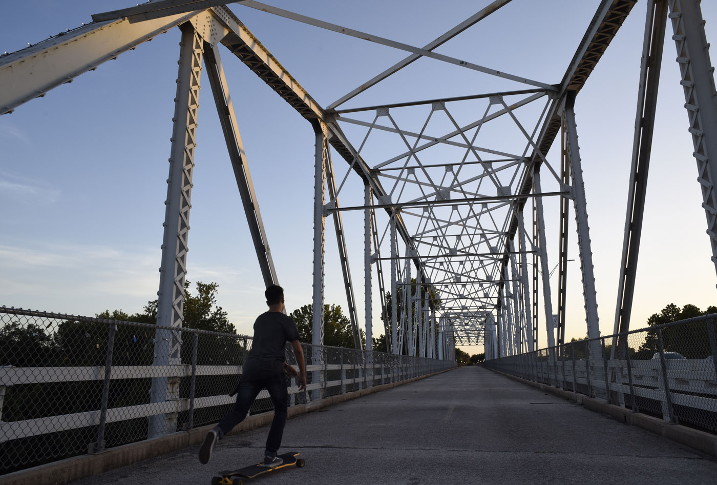 pedestrian bridge in Bastrop, TX