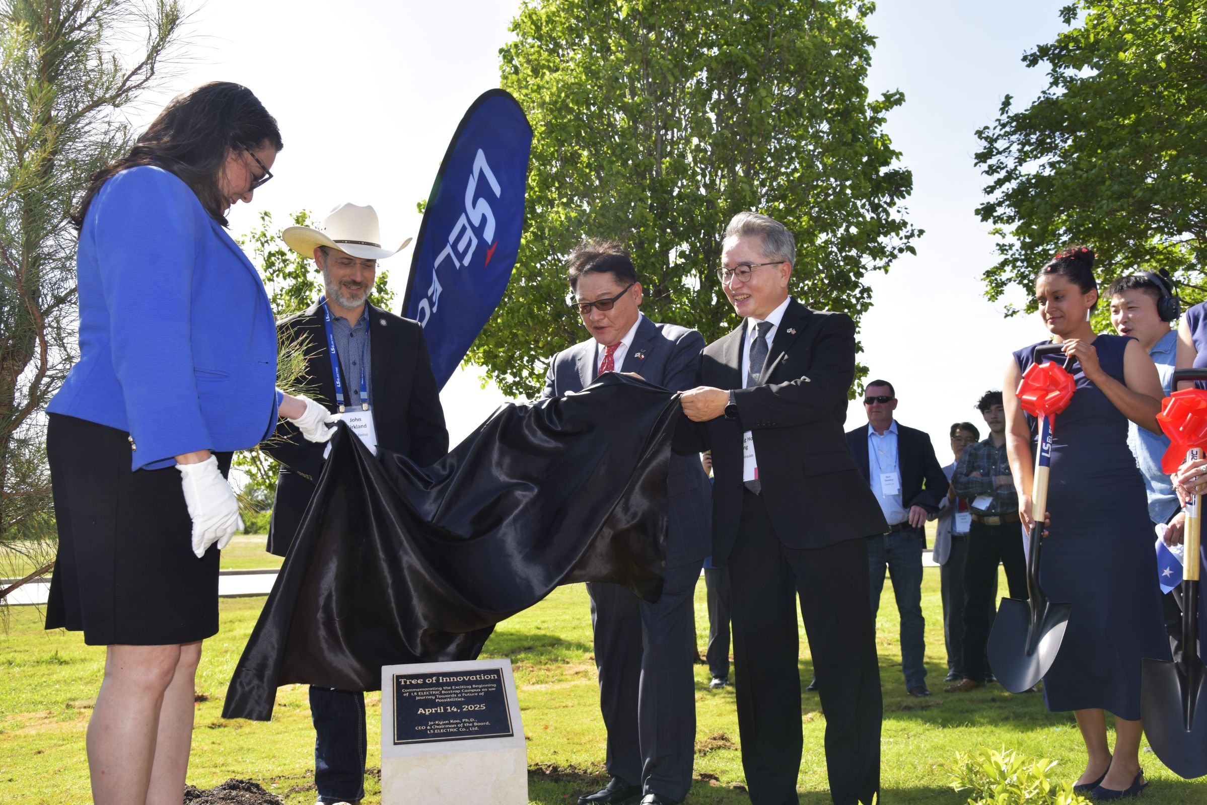 LS Electric (Bastrop Campus) held their grand opening and ribbon cutting at the Bastrop Business and Industrial Park on Monday, April 14, 2025, with LS Electric Chairman Ja-Kyum Koo leading the event. Guests enjoyed a facility tour, speeches, delicious food catered by Crave of Austin, live music and Korean traditional dancing.&nbsp;Photos by Terry Hagerty Photography