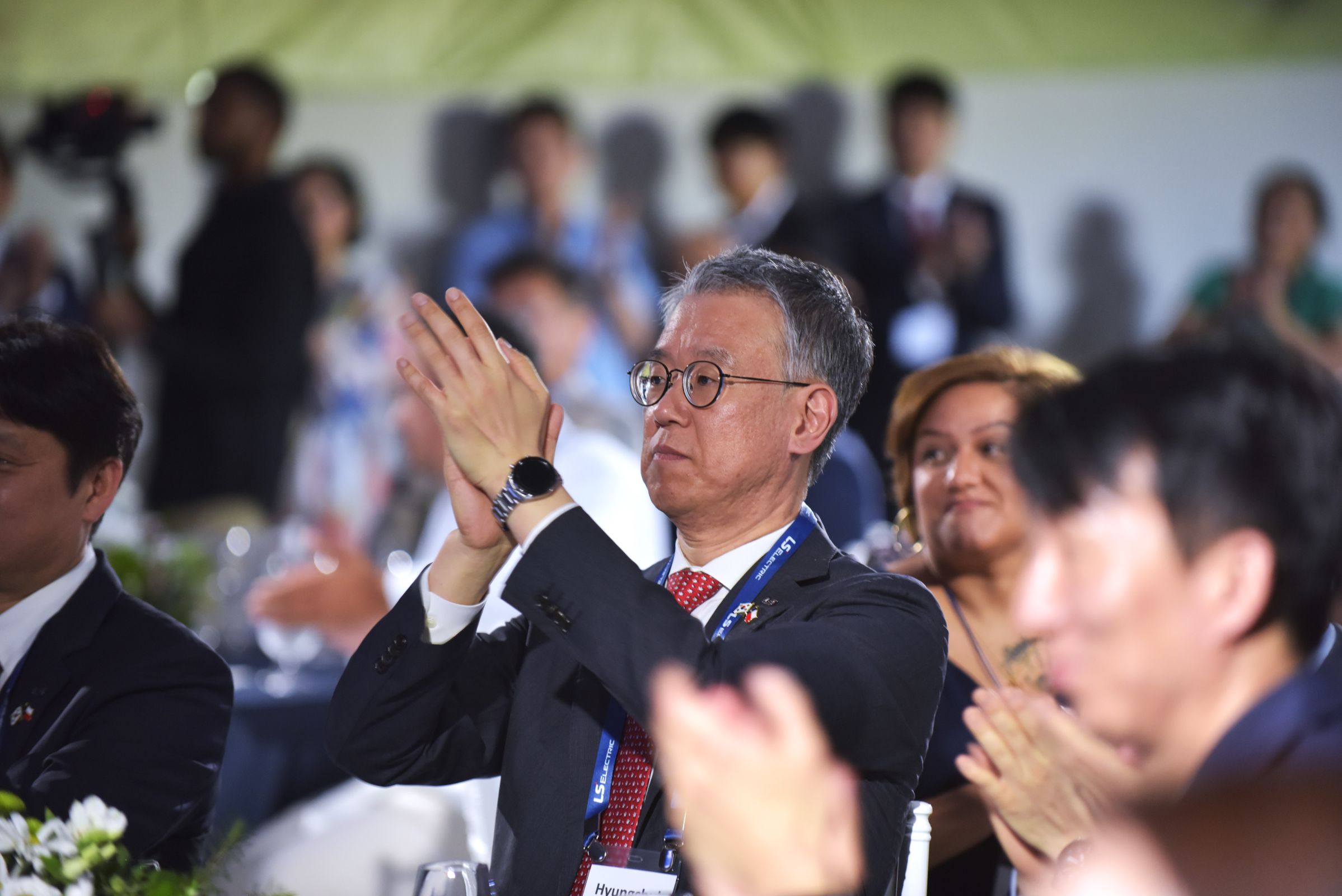 LS Electric (Bastrop Campus) held their grand opening and ribbon cutting at the Bastrop Business and Industrial Park on Monday, April 14, 2025, with LS Electric Chairman Ja-Kyum Koo leading the event. Guests enjoyed a facility tour, speeches, delicious food catered by Crave of Austin, live music and Korean traditional dancing.&nbsp;Photos by Terry Hagerty Photography
