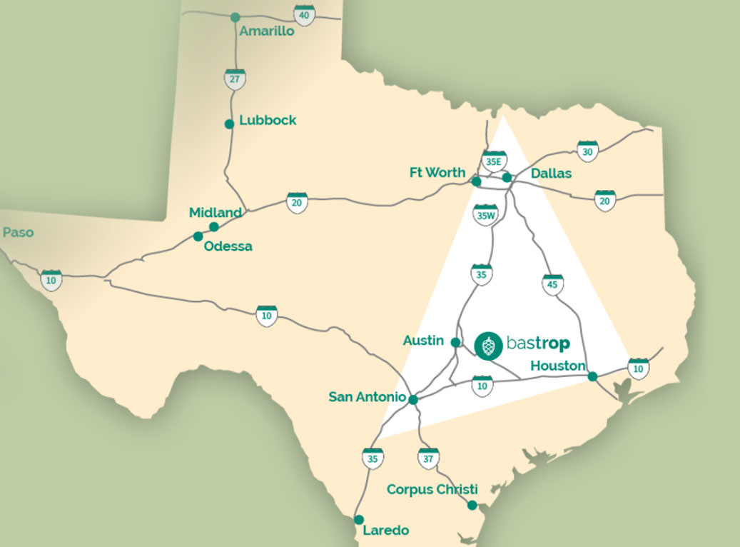 bastrop co tx map