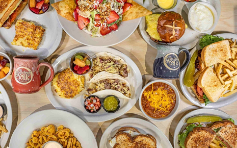 The Toasted Yolk Cafe offers breakfast and lunch meals ranging from brisket tacos to breakfast burritos, sandwiches and more. (Courtesy The Toasted Yolk Cafe)