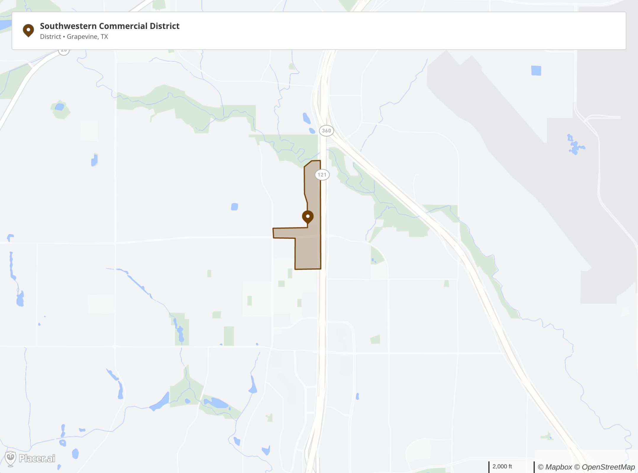 Map of the SW Commercial District