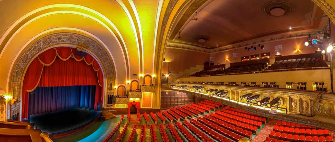 seating and stage of the Murphy Theater in Clinton County, OH