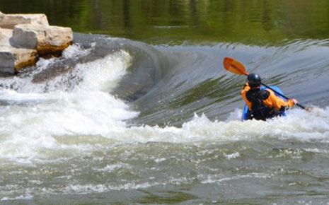 kayak in rapids