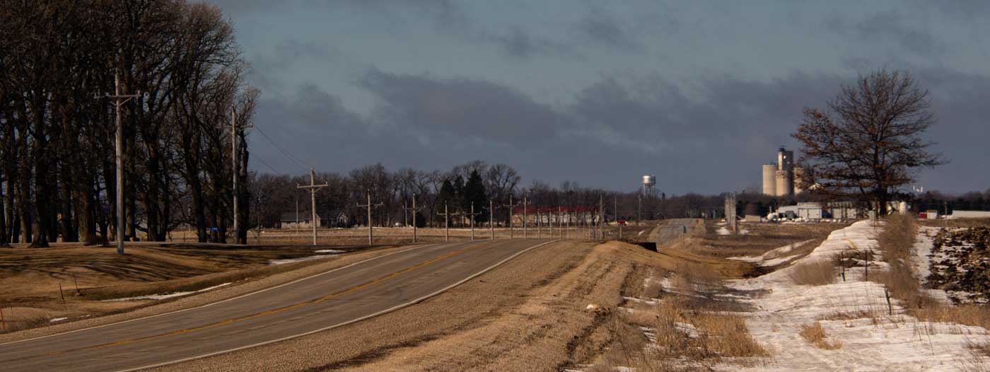 highway into town