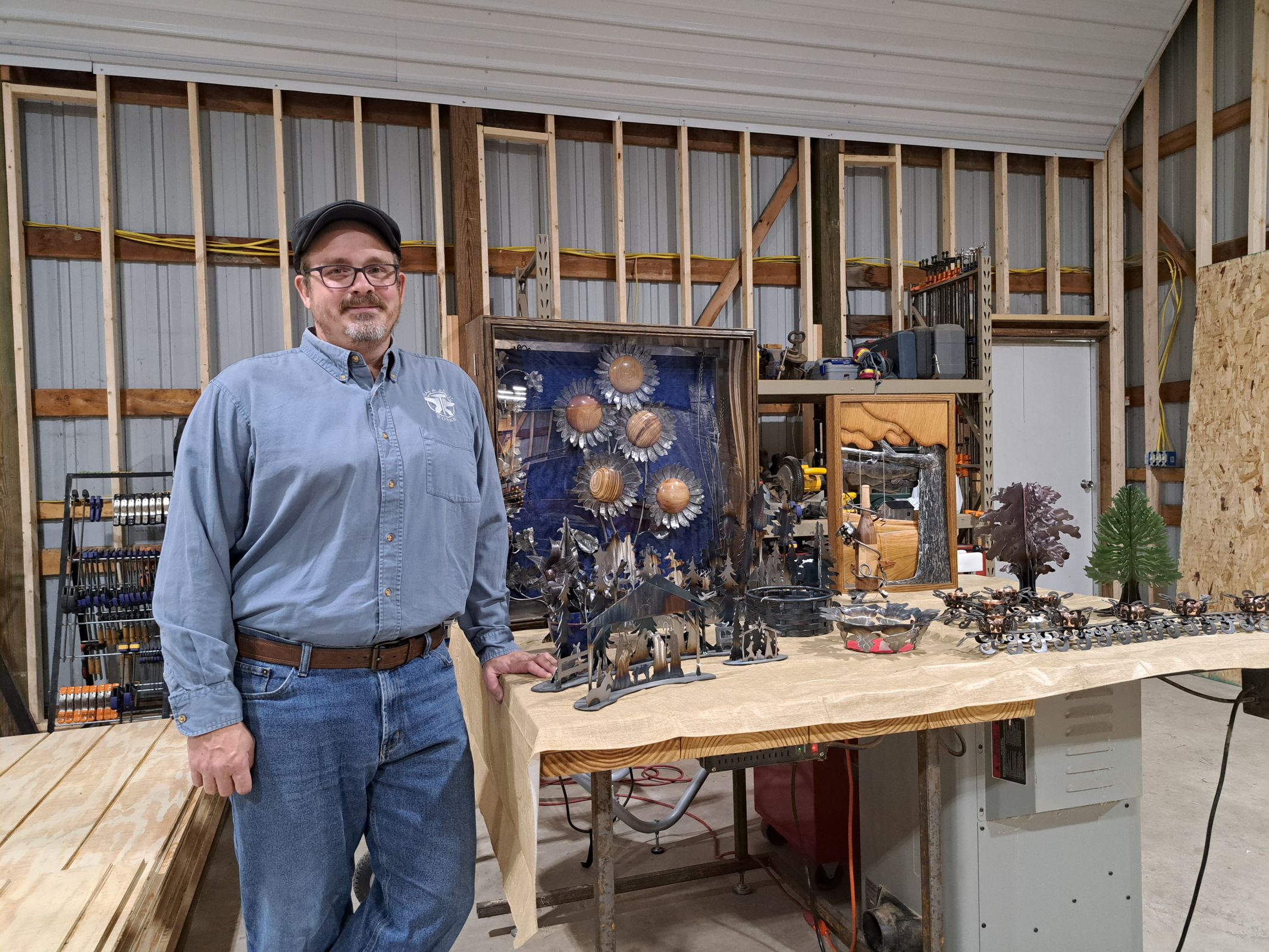 Buffalo Center resident brings blacksmithing and  woodworking to North Iowa Photo