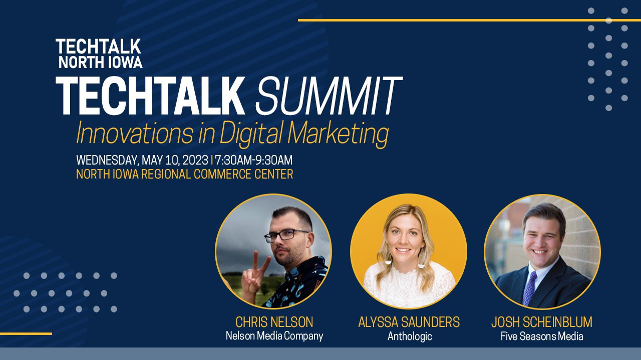 Iowa Marketing Professionals to discuss Innovations in Digital Marketing at the TechTalk Summit on May 10, 2023 Photo